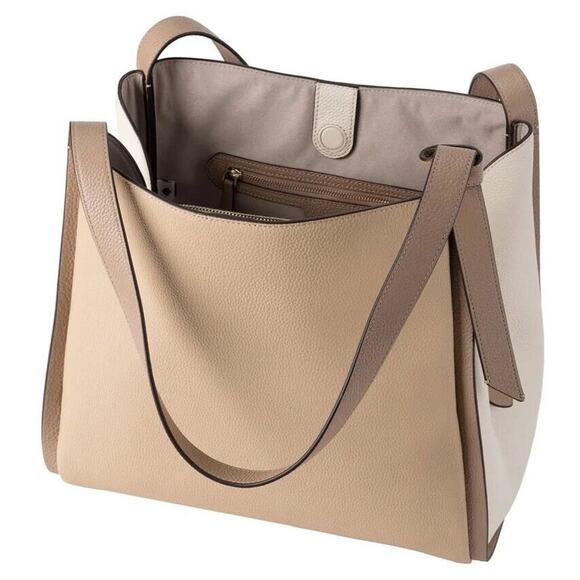 Kate Spade New York Knott Colorblock Large Shoulder Warm Stone Multi One Size - Picture 7 of 15